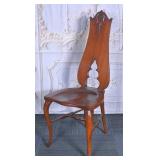 Victorian Carved Mahogany Hall Chair