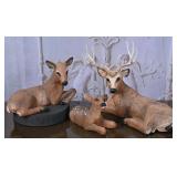 Three-Piece Resin Deer Family Set