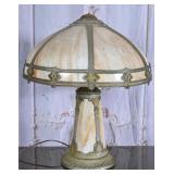 Slag Glass Table Lamp