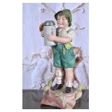 German Porcelain Figurine Boy with Beer