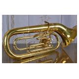 Vintage Brass Three-Valve Euphonium