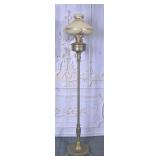 Vintage Aladdin Brass Floor Oil Lamp