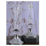 Pair of Baccarat Crystal Candlesticks