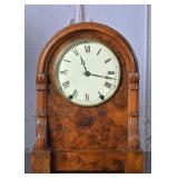 Antique Walnut Arched Mantel Clock