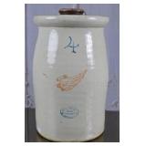 4-Gallon Red Wing Union Stoneware Crock