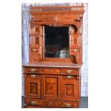 Victorian Walnut & Marble Sideboard