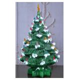 Vintage Ceramic Lighted Christmas Tree
