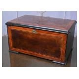 Antique Cylinder Music Box with Bells
