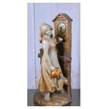 Figural Ceramic Mantel Clock
