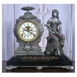 Antique Figural Mantel Clock