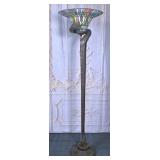 Stained Glass Snake Floor Lamp