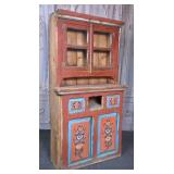 Scandinavian Painted Pine Hutch