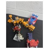 Group of Transformer and spiderman car