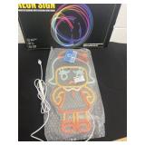 Little girl neon sign