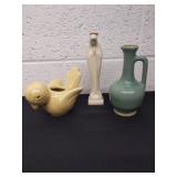 Vintage Zanesville stoneware perfume bottle, does