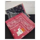 24 count new handkerchiefs multiple colors