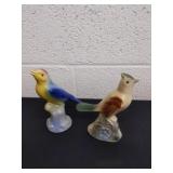 Vintage Royal Copley ceramic bird figurines
