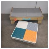 Kid craft table large lego box