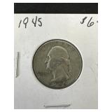 1945 Washington Quarter