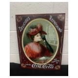 16ï¿½x13ï¿½ coca metal sign
