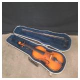 Small size violin with case