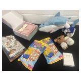 New kids toys and I letter purse shark.