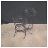 Four tier plant stand metal