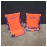 2 Bronco stadium chairs