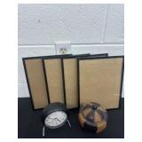 Picture frames and honey time clock