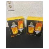 2 boxes of flame light bulbs