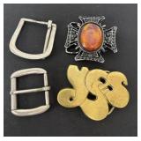 4 belt buckles