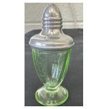 Circa 1930's Hazel Atlas Ribbon 'Uranium Glass'