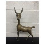 22ï¿½ vintage brass deer
