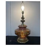 3ft Beautiful Carnival Glass Lamp