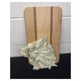 Cutting board with vintage resin hanging wall