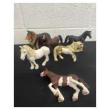 Horse and dog figurines