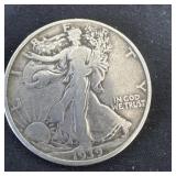 1939 Walking Liberty Half Dollar,