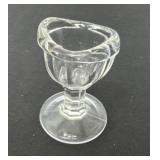 Vintage Clear Glass Eye Wash Cup Pedestal Ocular