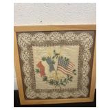 15ï¿½x15ï¿½ laced souvenir from France framed