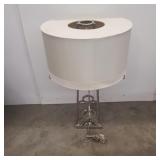 Large chrome table lamp