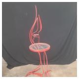 Metal patio sculpture