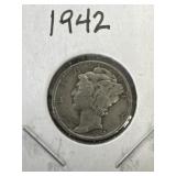 1942 Mercury Dime