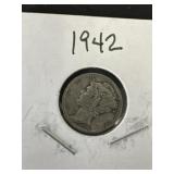 1942 Mercury Dime
