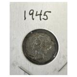 1945 Mercury Dime
