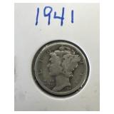1941 Mercury Dime