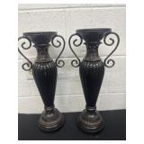 2 16ï¿½ metal candle holders