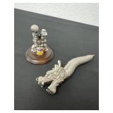 3ï¿½ 1985 George Good miniature pewter clown