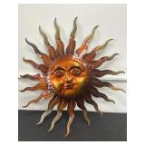 Metal Sun Decor 32in, Slight Damage