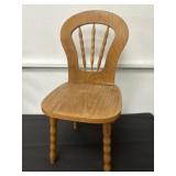 Vintage Small Wooden Doll Chair 23x11