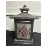 18x9.5x9.5 Cute Candle Stone Glass Box